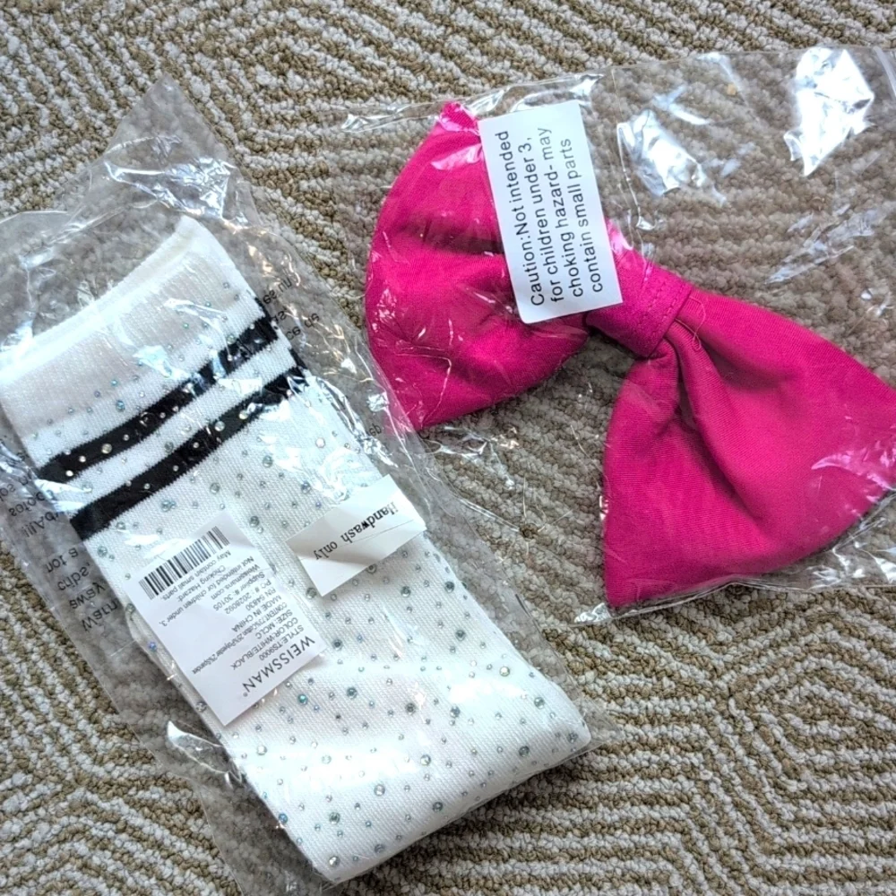 New Weissman Tie-Dye Jacket Sequin Pink Skater Dress Shorts Set Dance Party M